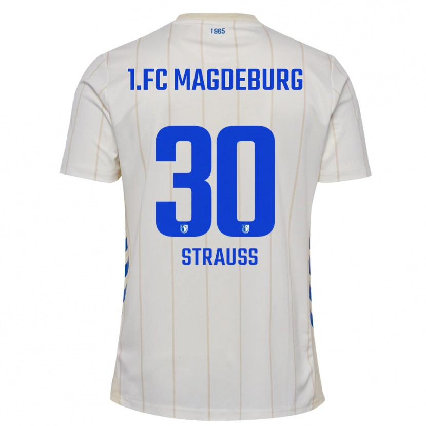 Danxen Dámské Emil Strauß #30 Bílá Modrá Daleko Hráčské Dresy 2025/26 Dres