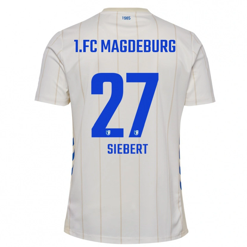 Danxen Dámské Marlon Siebert #27 Bílá Modrá Daleko Hráčské Dresy 2025/26 Dres