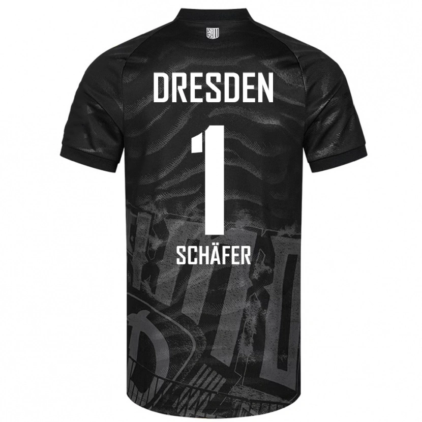 Danxen Dámské Moritz Schäfer #1 Černá Šedá Daleko Hráčské Dresy 2025/26 Dres