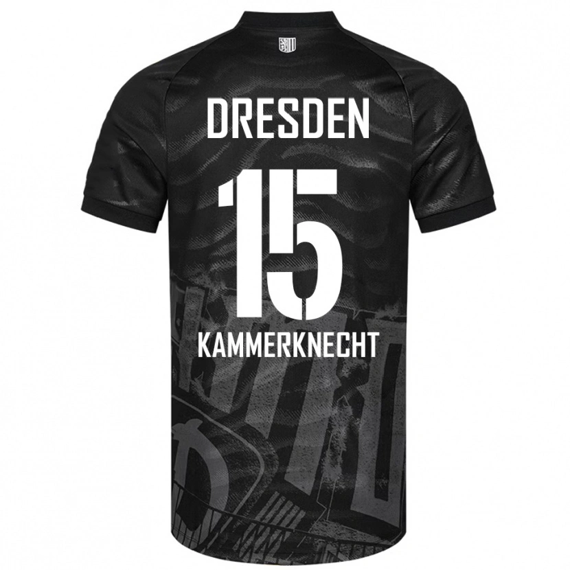 Danxen Dámské Claudio Kammerknecht #15 Černá Šedá Daleko Hráčské Dresy 2025/26 Dres