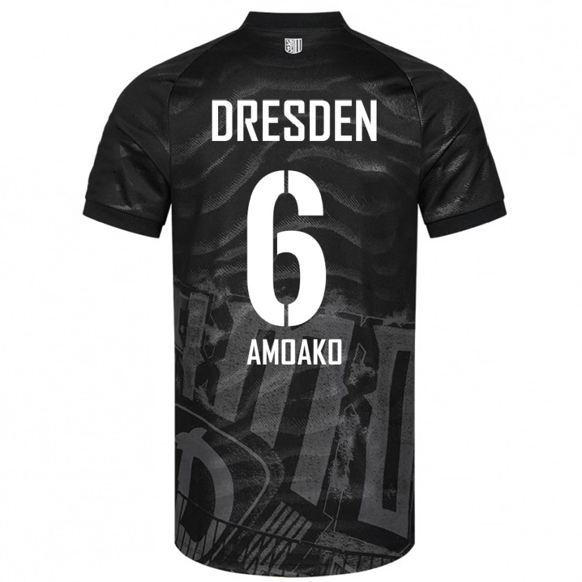 Danxen Dámské Kofi Amoako #6 Černá Šedá Daleko Hráčské Dresy 2025/26 Dres