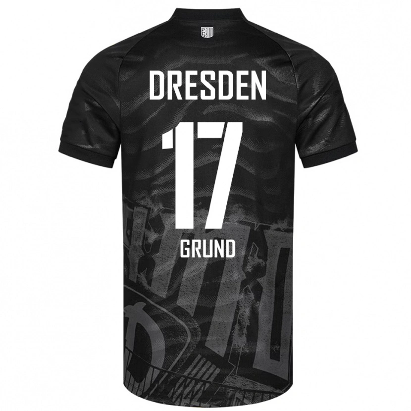 Danxen Dámské Yanic Grund #17 Černá Šedá Daleko Hráčské Dresy 2025/26 Dres