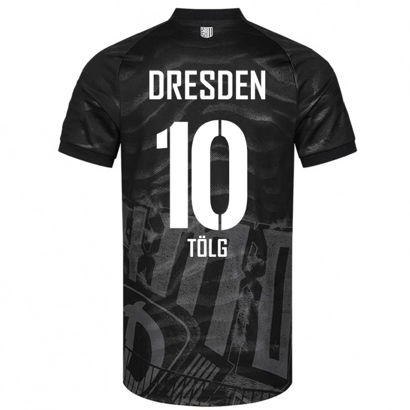 Danxen Dámské Cedric Tölg #10 Černá Šedá Daleko Hráčské Dresy 2025/26 Dres