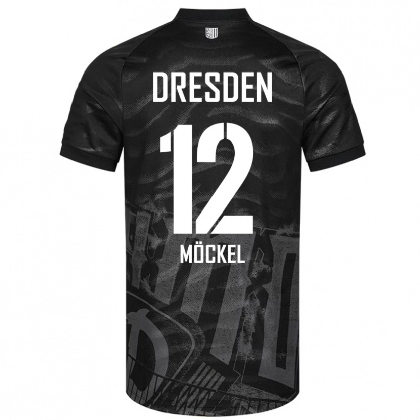 Danxen Dámské Richard Möckel #12 Černá Šedá Daleko Hráčské Dresy 2025/26 Dres
