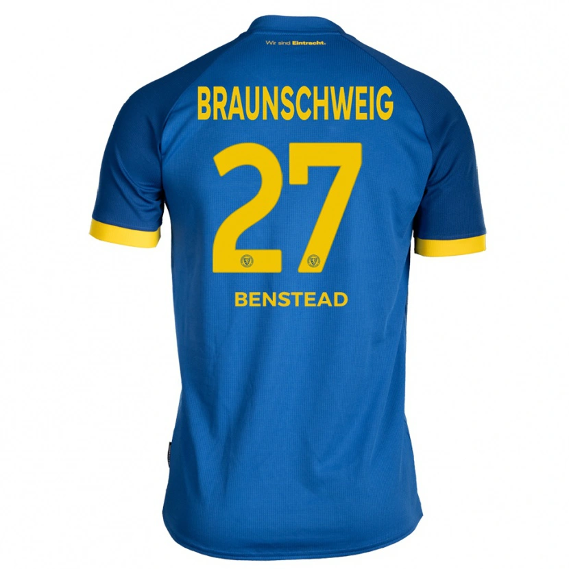 Danxen Dámské Jakob Benstead #27 Královská Modrá Žlutá Daleko Hráčské Dresy 2025/26 Dres