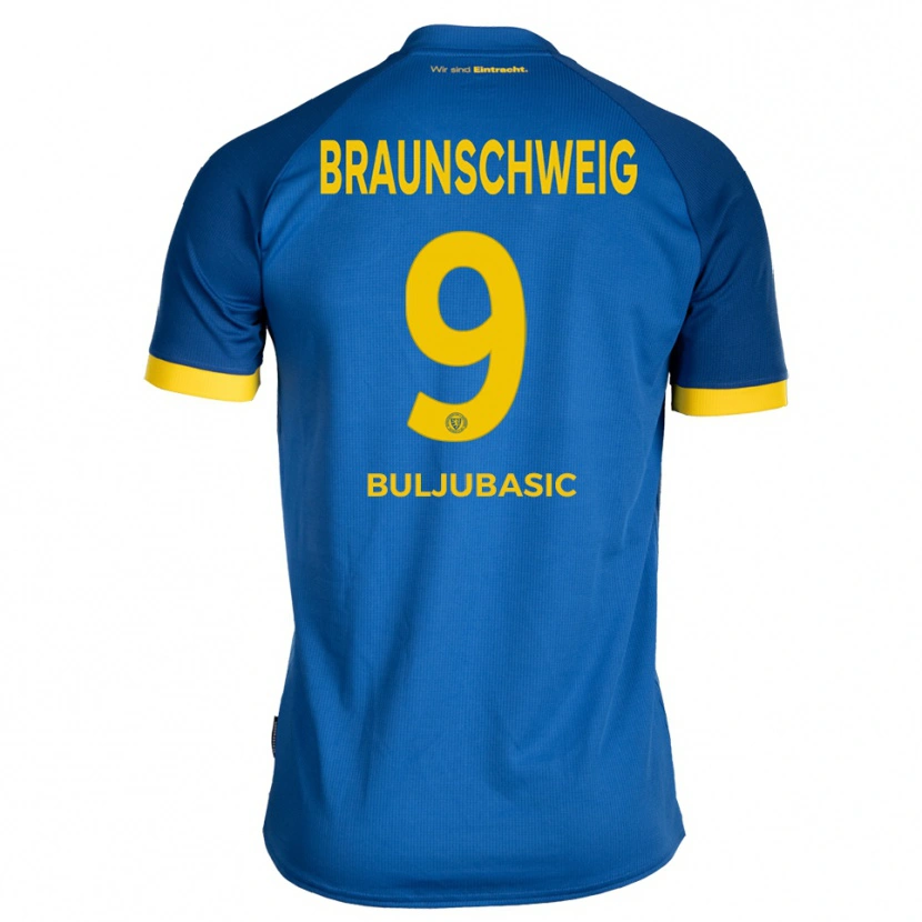 Danxen Dámské Amer Buljubasic #9 Královská Modrá Žlutá Daleko Hráčské Dresy 2025/26 Dres