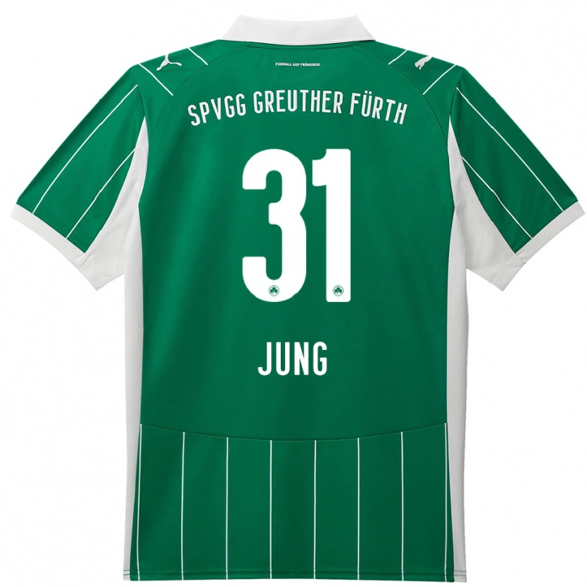 Danxen Dámské Sebastian Jung #31 Zelená Bílá Daleko Hráčské Dresy 2025/26 Dres