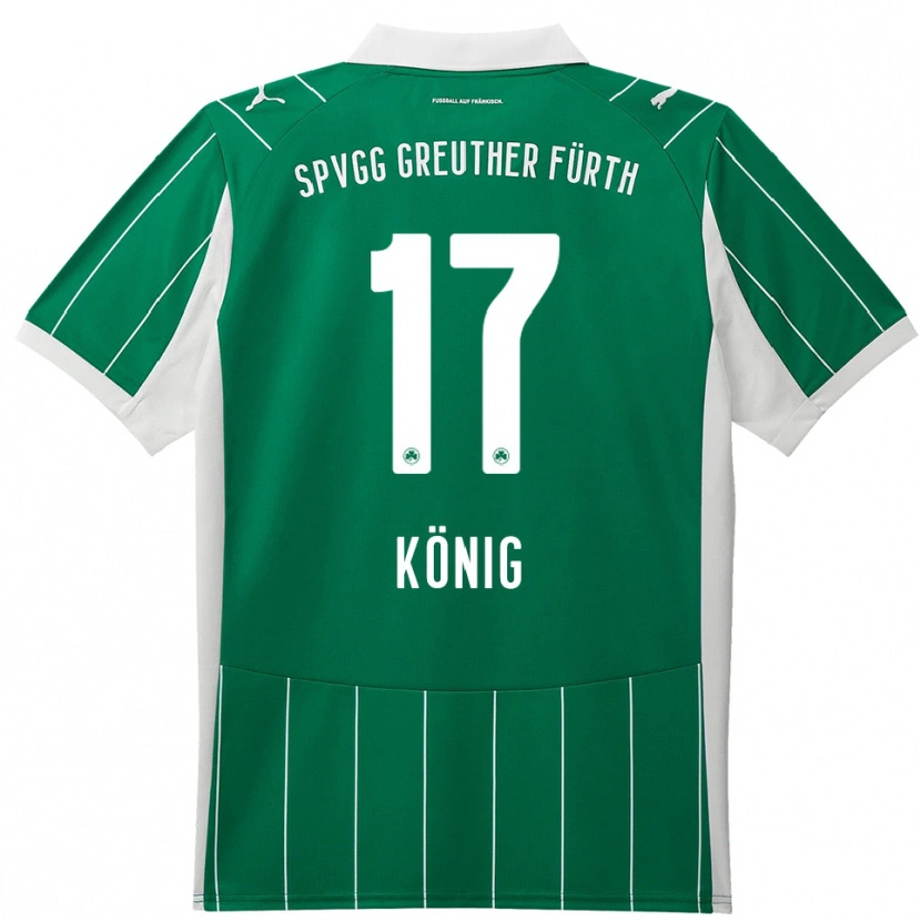 Danxen Dámské Noah König #17 Zelená Bílá Daleko Hráčské Dresy 2025/26 Dres