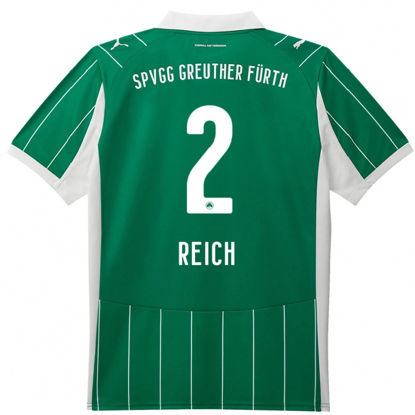 Danxen Dámské Lukas Reich #2 Zelená Bílá Daleko Hráčské Dresy 2025/26 Dres