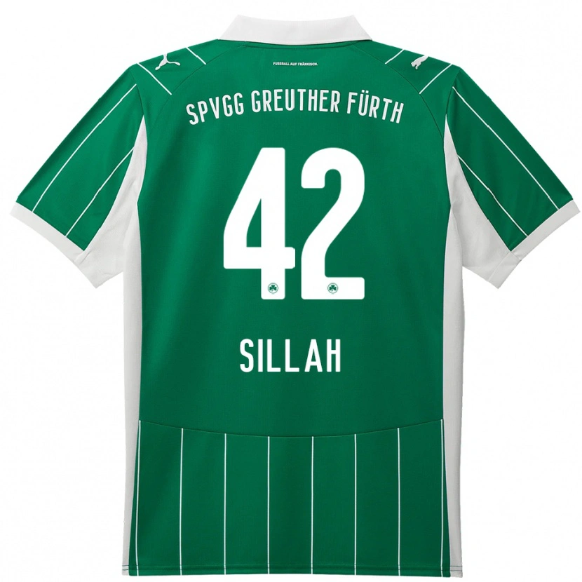 Danxen Dámské Omar Sillah #42 Zelená Bílá Daleko Hráčské Dresy 2025/26 Dres