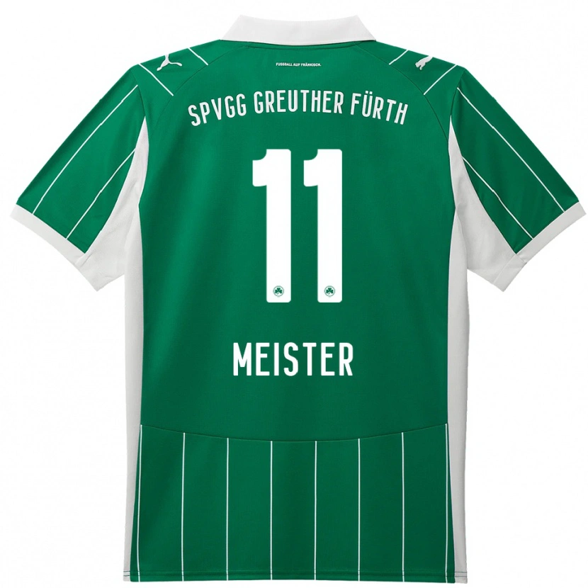 Danxen Dámské Christoph Meister #11 Zelená Bílá Daleko Hráčské Dresy 2025/26 Dres