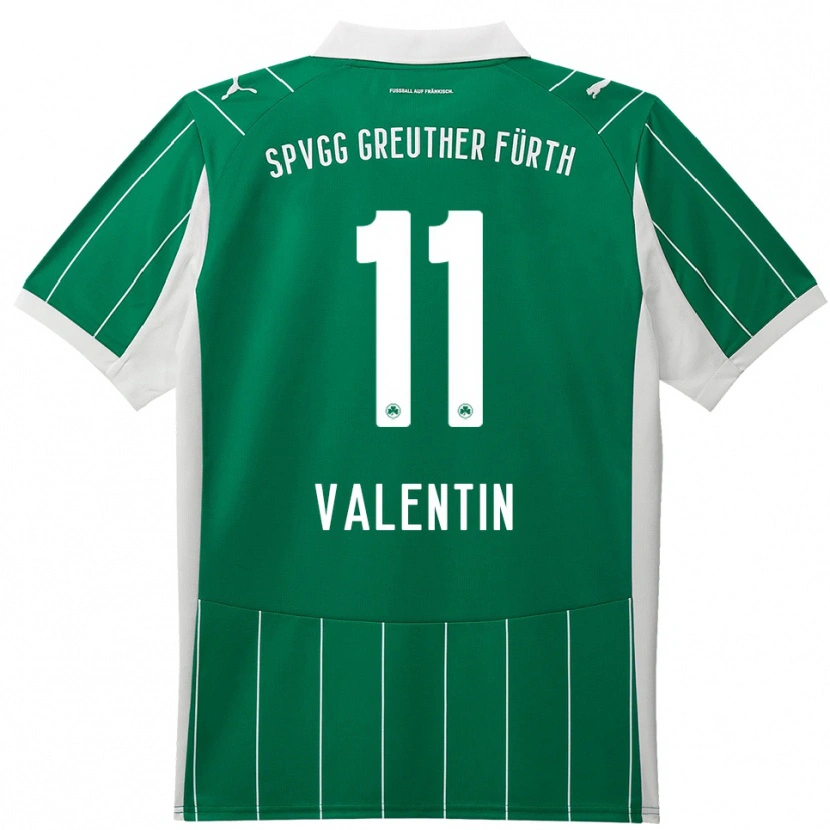 Danxen Dámské Jonas Valentin #11 Zelená Bílá Daleko Hráčské Dresy 2025/26 Dres