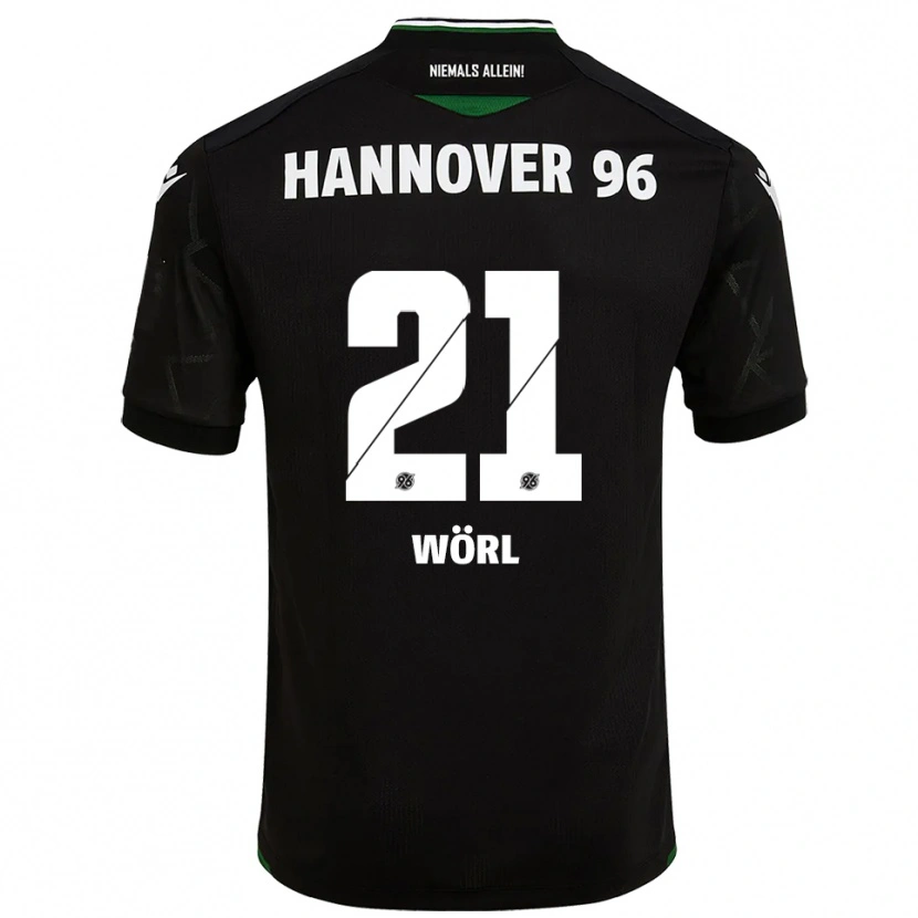 Danxen Dámské Marius Wörl #21 Černá Zelená Daleko Hráčské Dresy 2025/26 Dres