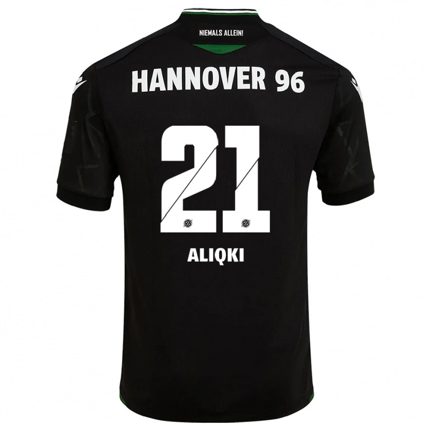 Danxen Dámské Florent Aliqki #21 Černá Zelená Daleko Hráčské Dresy 2025/26 Dres