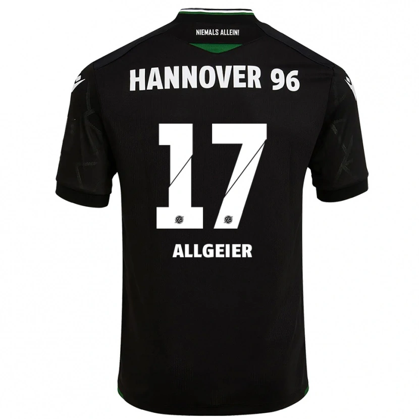 Danxen Dámské Bastian Allgeier #17 Černá Zelená Daleko Hráčské Dresy 2025/26 Dres