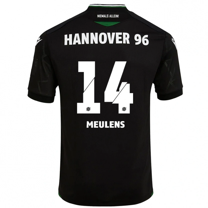 Danxen Dámské Giordinelo Meulens #14 Černá Zelená Daleko Hráčské Dresy 2025/26 Dres