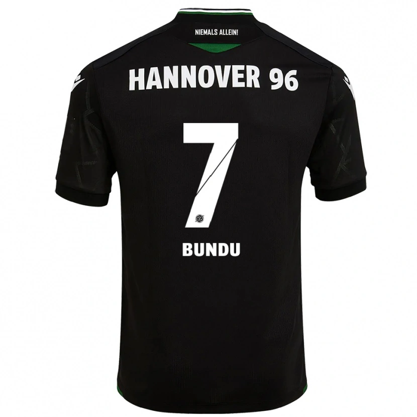 Danxen Dámské Mustapha Bundu #7 Černá Zelená Daleko Hráčské Dresy 2025/26 Dres