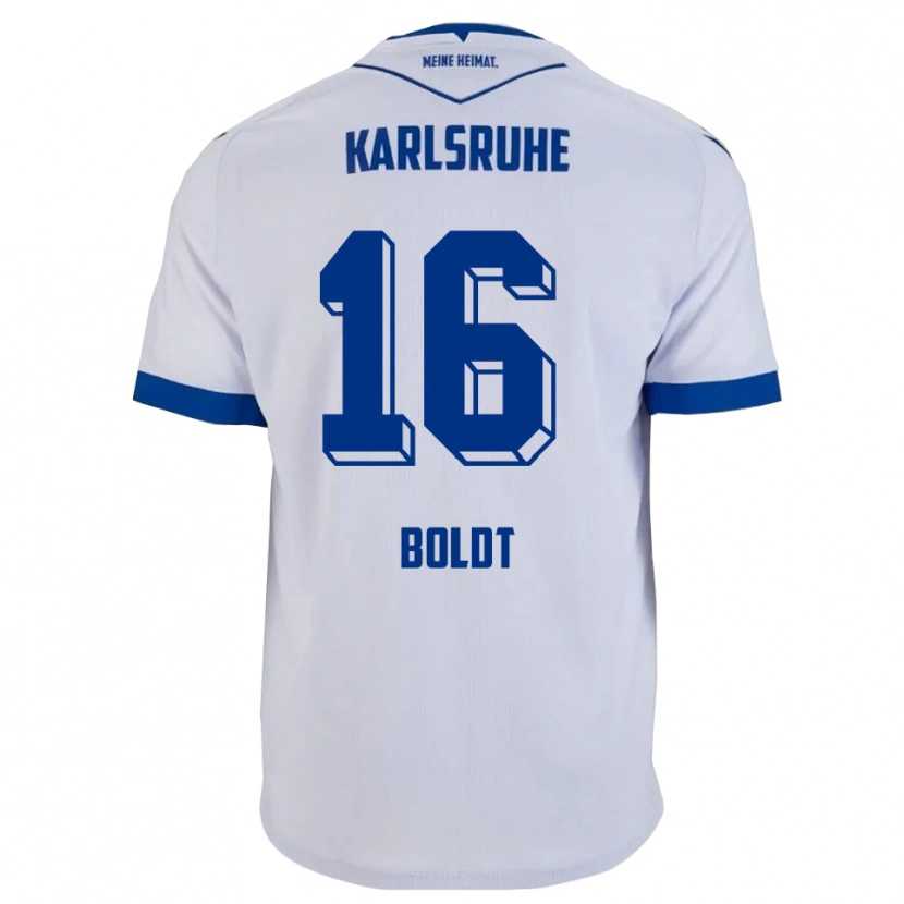 Danxen Dámské Tim Boldt #16 Bílá Modrá Daleko Hráčské Dresy 2025/26 Dres