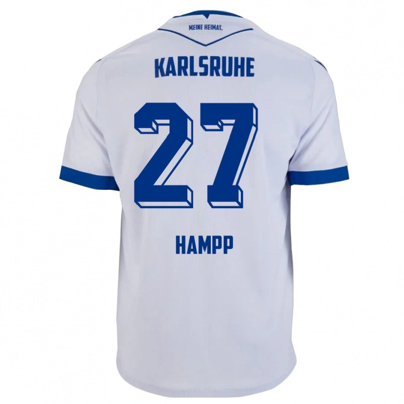 Danxen Dámské Noah Hampp #27 Bílá Modrá Daleko Hráčské Dresy 2025/26 Dres