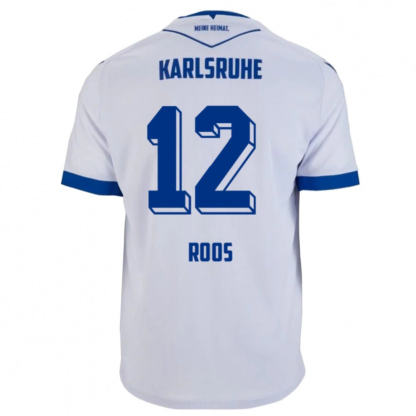 Danxen Dámské Silvio Roos #12 Bílá Modrá Daleko Hráčské Dresy 2025/26 Dres