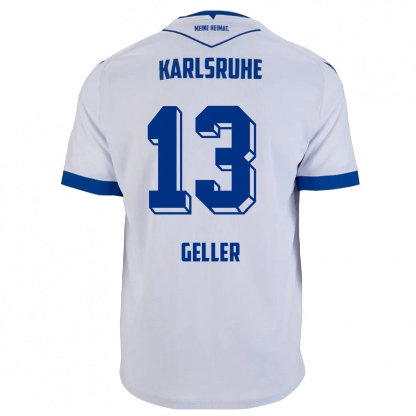 Danxen Dámské Robert Geller #13 Bílá Modrá Daleko Hráčské Dresy 2025/26 Dres