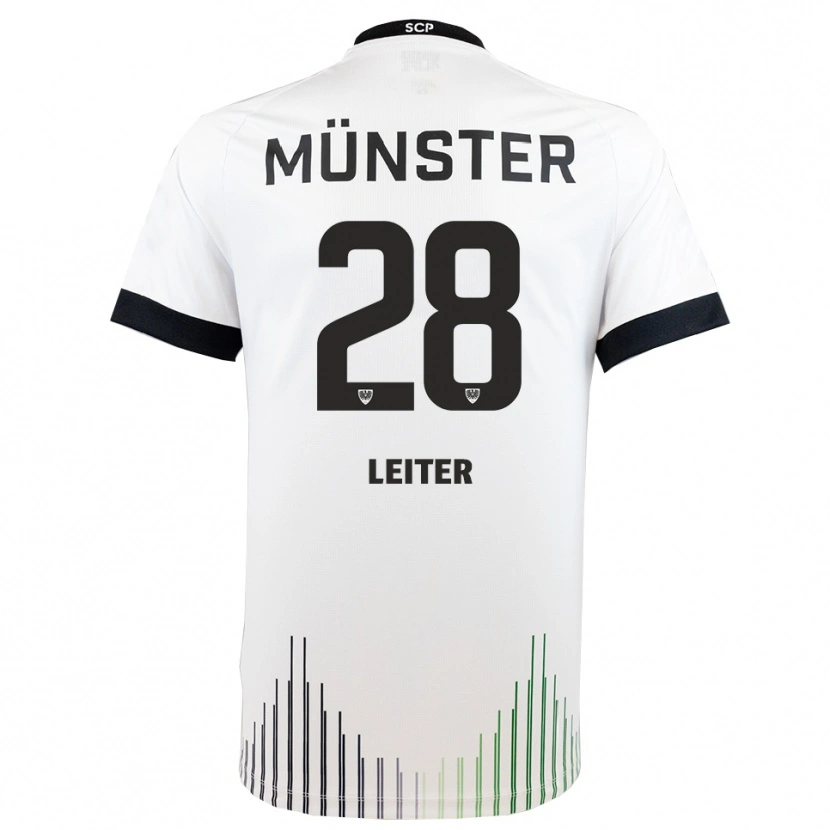 Danxen Dámské Ben Leiter #28 Bílá Černá Daleko Hráčské Dresy 2025/26 Dres