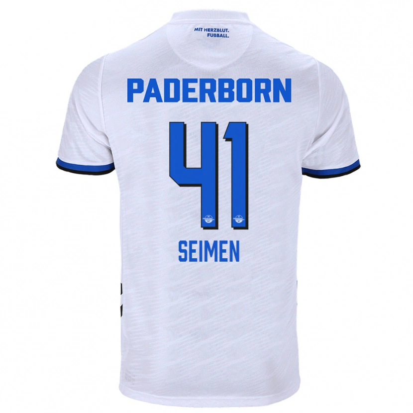 Danxen Dámské Dennis Seimen #41 Bílá Modrá Daleko Hráčské Dresy 2025/26 Dres