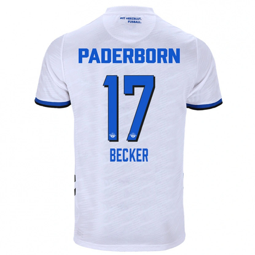 Danxen Dámské Marlon Becker #17 Bílá Modrá Daleko Hráčské Dresy 2025/26 Dres