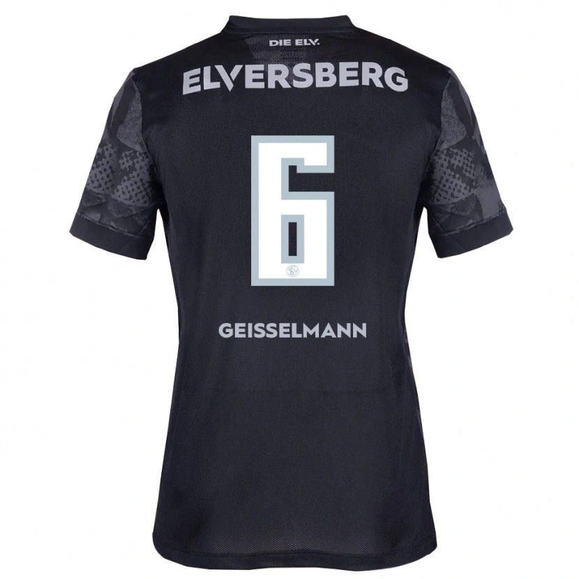 Danxen Dámské Emil Geißelmann #6 Černá Šedá Daleko Hráčské Dresy 2025/26 Dres