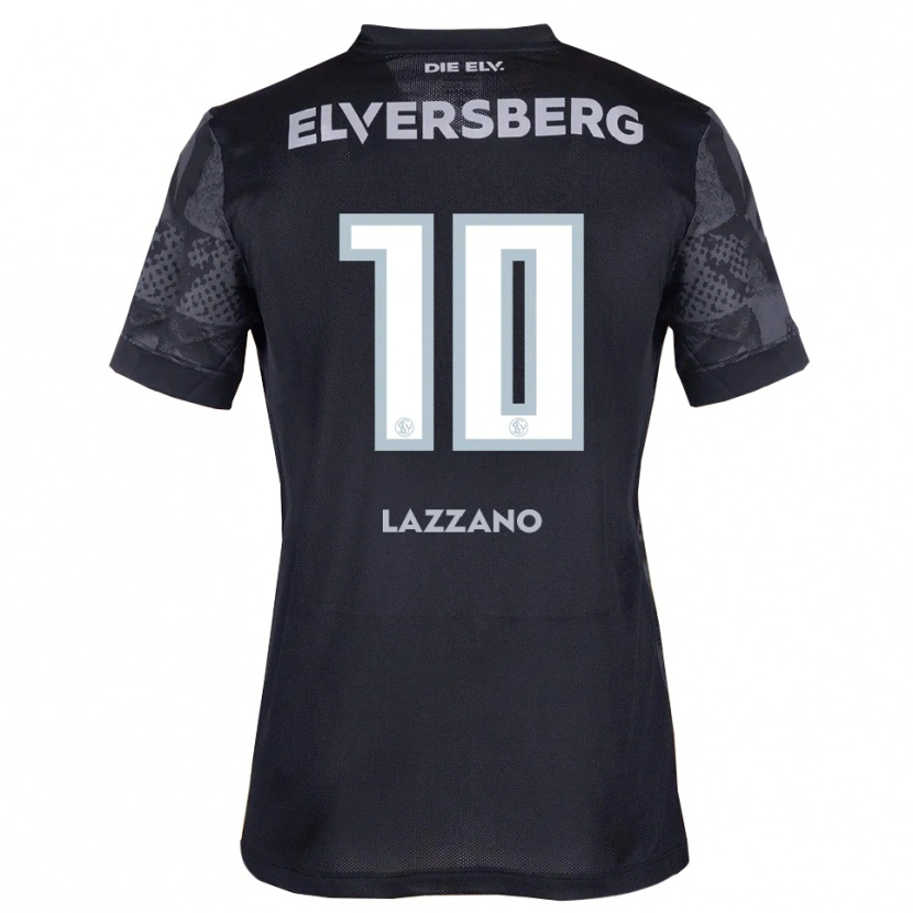 Danxen Dámské Alessandro Lazzano #10 Černá Šedá Daleko Hráčské Dresy 2025/26 Dres
