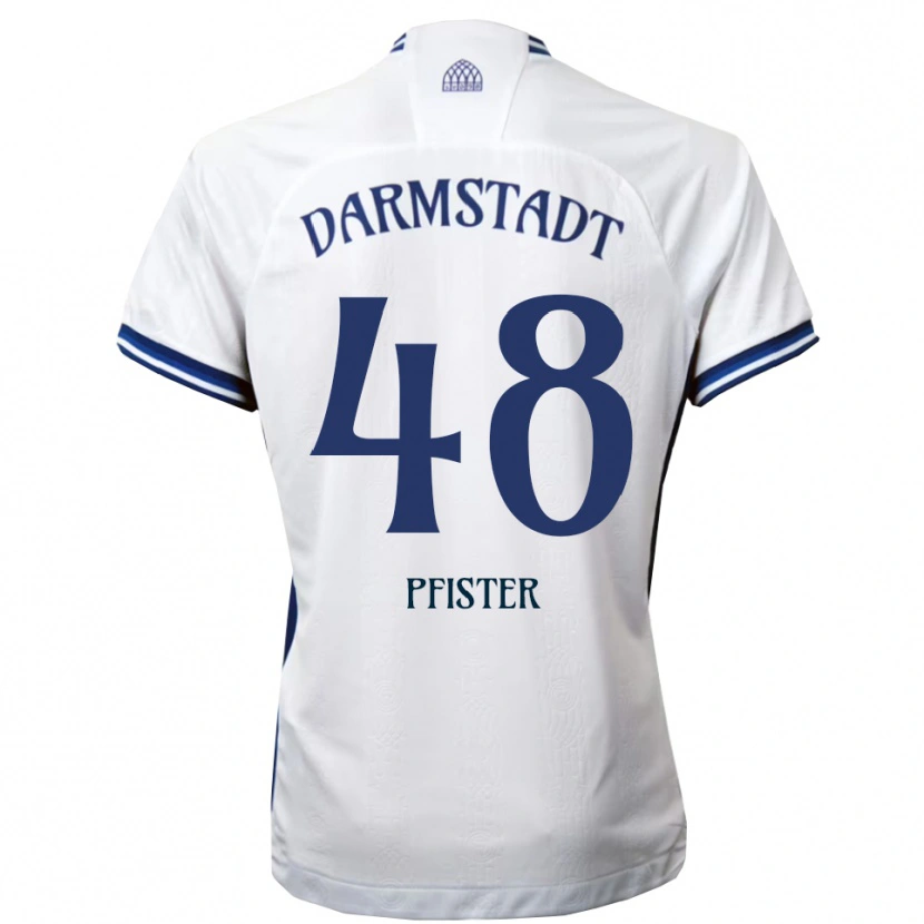 Danxen Dámské Max Pfister #48 Bílá Modrá Daleko Hráčské Dresy 2025/26 Dres