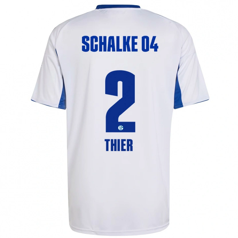 Danxen Dámské Silas Thier #2 Bílá Modrá Daleko Hráčské Dresy 2025/26 Dres