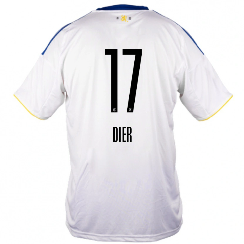 Danxen Dámské Lucas Dier #17 Bílá Modrá Žlutá Daleko Hráčské Dresy 2025/26 Dres