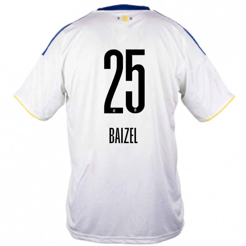 Danxen Dámské David Baizel #25 Bílá Modrá Žlutá Daleko Hráčské Dresy 2025/26 Dres