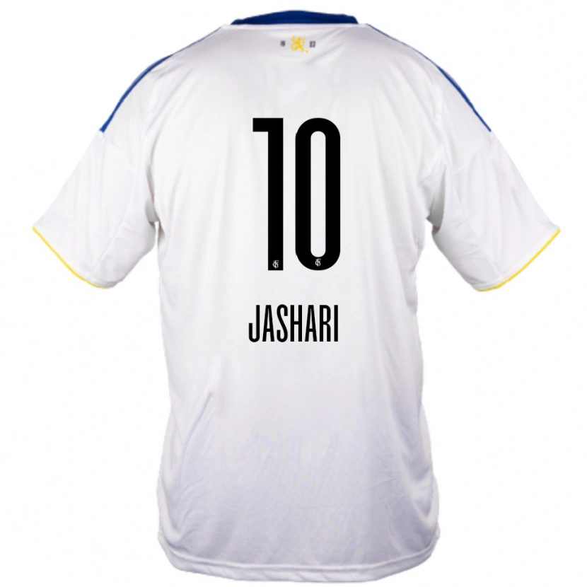 Danxen Dámské Ram Jashari #10 Bílá Modrá Žlutá Daleko Hráčské Dresy 2025/26 Dres