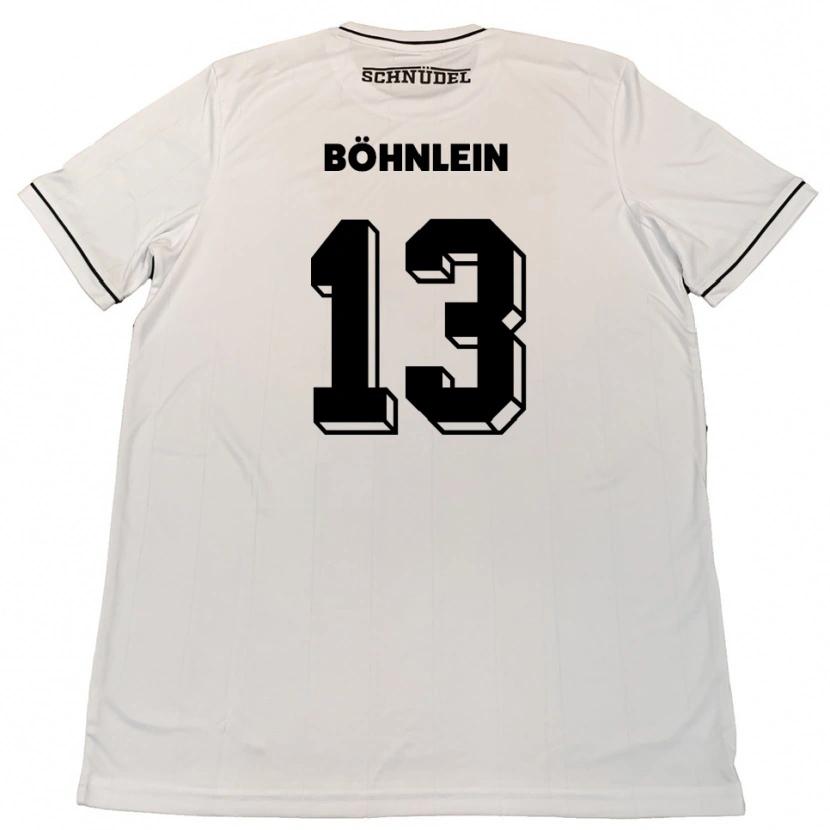 Danxen Dámské Kristian Böhnlein #13 Bílá Černá Daleko Hráčské Dresy 2025/26 Dres