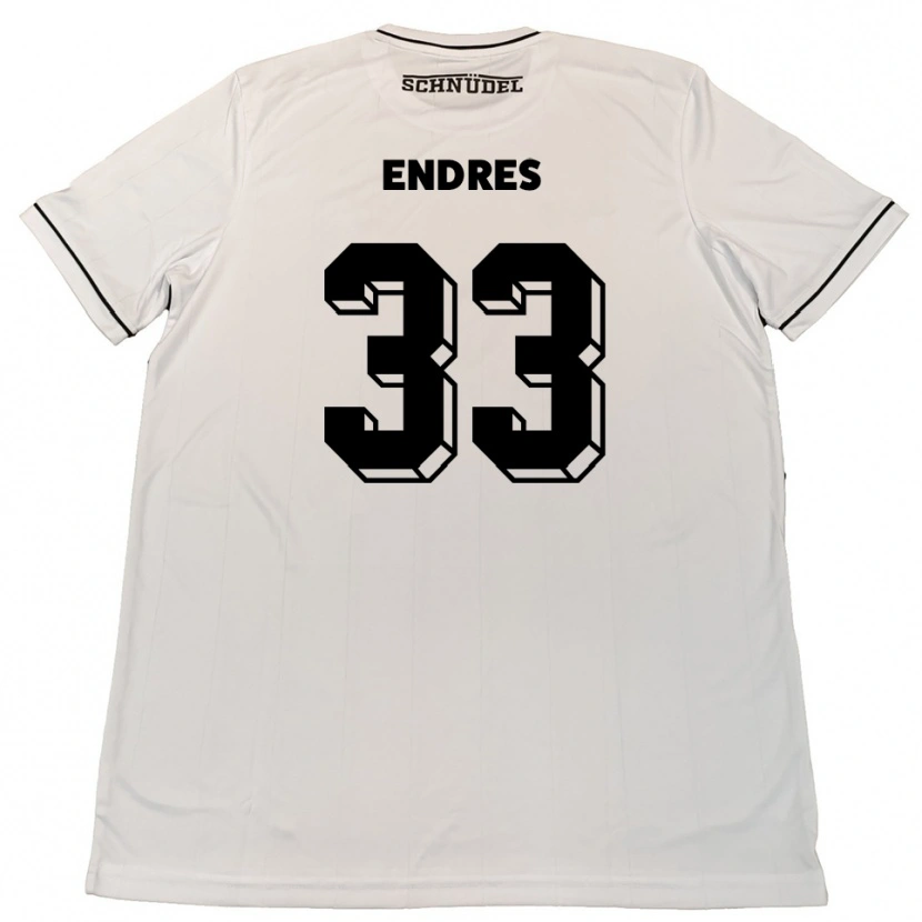 Danxen Dámské Joshua Endres #33 Bílá Černá Daleko Hráčské Dresy 2025/26 Dres