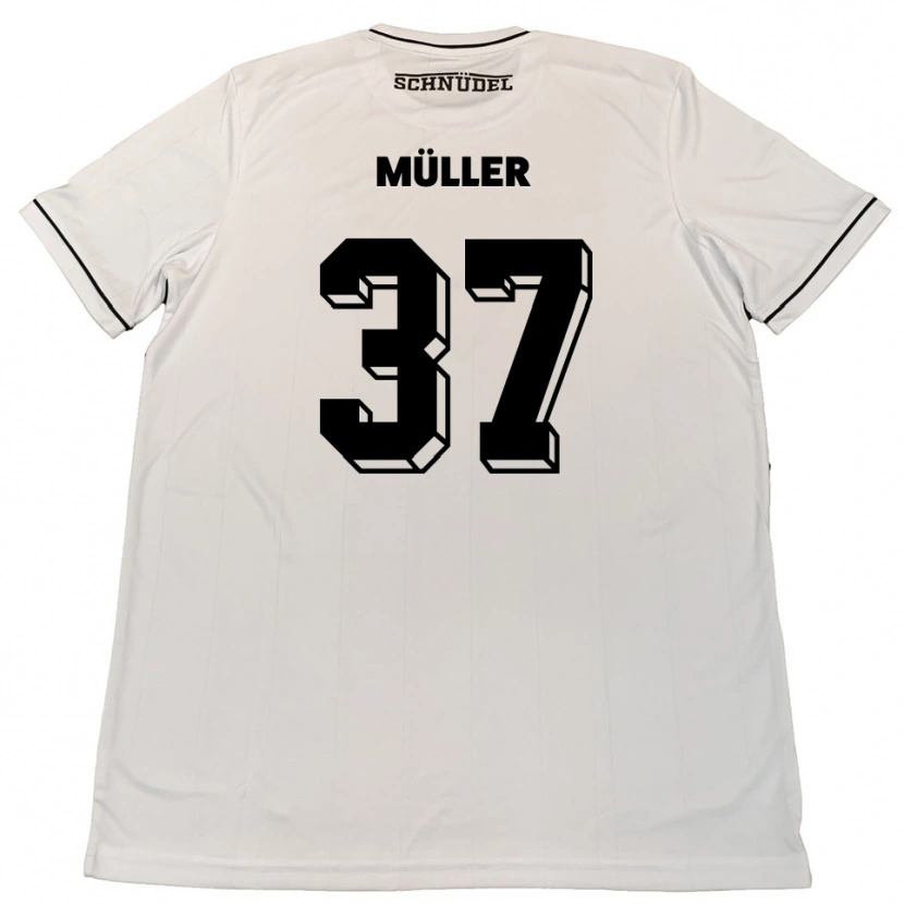 Danxen Dámské Sebastian Müller #37 Bílá Černá Daleko Hráčské Dresy 2025/26 Dres