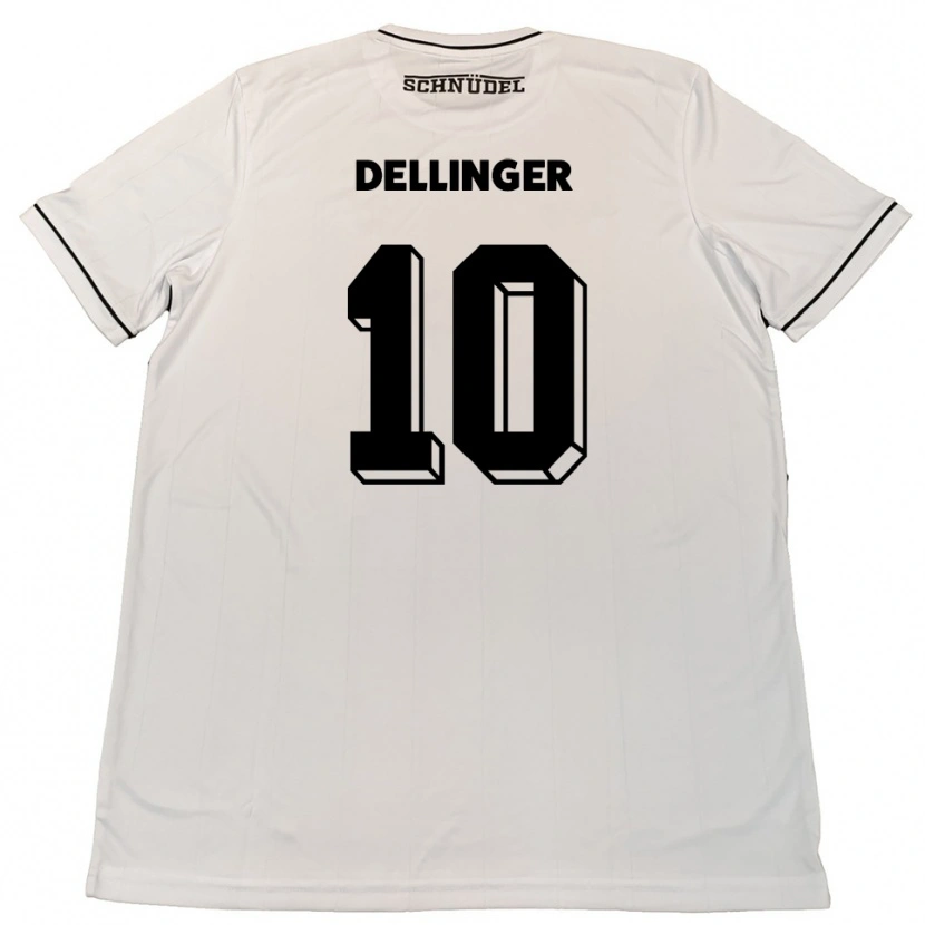 Danxen Dámské Michael Dellinger #10 Bílá Černá Daleko Hráčské Dresy 2025/26 Dres