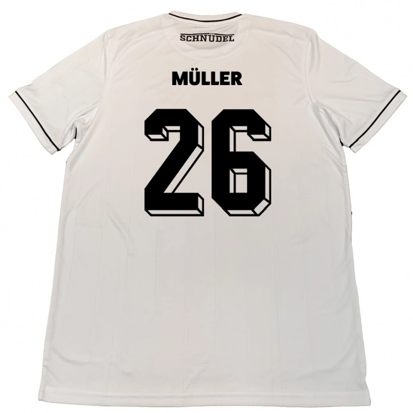 Danxen Dámské Maro Müller #26 Bílá Černá Daleko Hráčské Dresy 2025/26 Dres