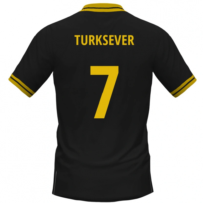 Danxen Dámské Emre Türksever #7 Černá Žlutá Daleko Hráčské Dresy 2025/26 Dres