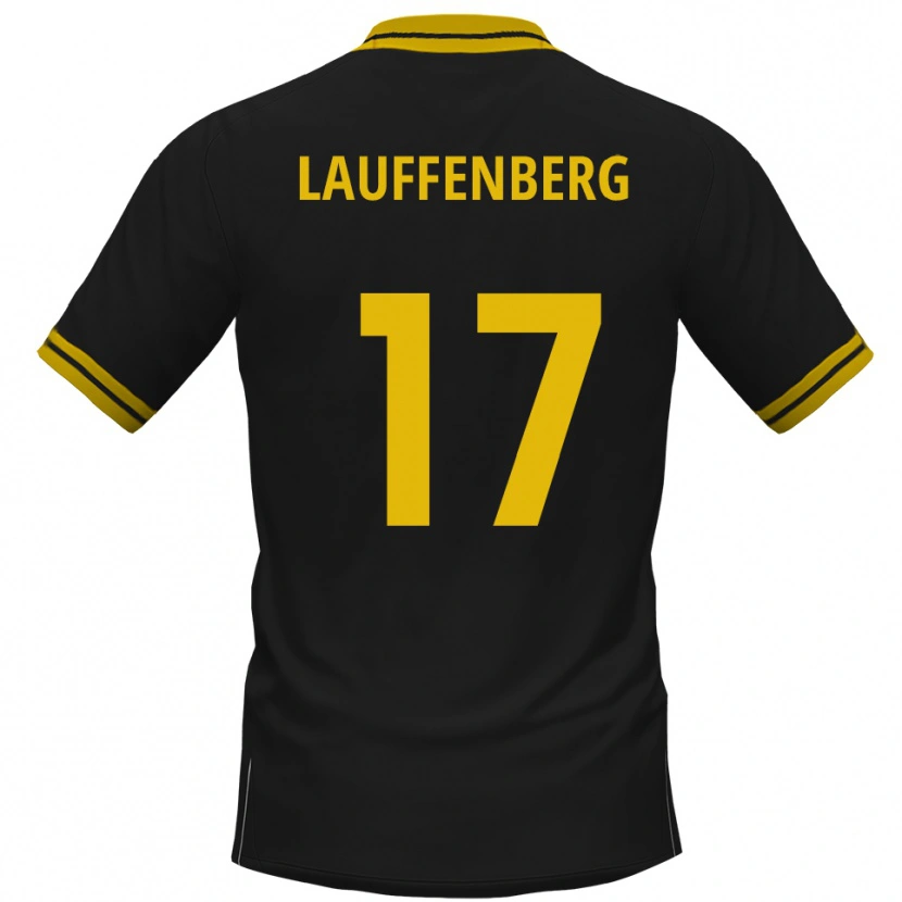 Danxen Dámské Rene Lauffenberg #17 Černá Žlutá Daleko Hráčské Dresy 2025/26 Dres