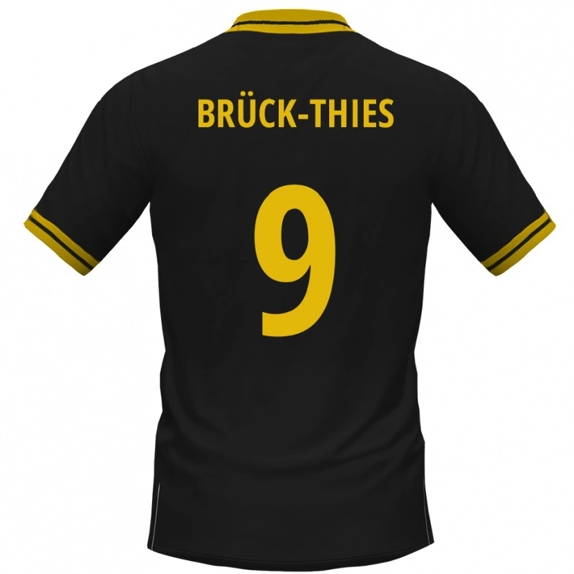 Danxen Dámské Frederik Brück-Thies #9 Černá Žlutá Daleko Hráčské Dresy 2025/26 Dres