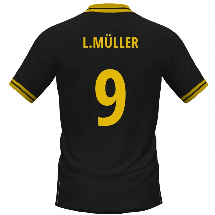 Danxen Dámské Levyn Müller #9 Černá Žlutá Daleko Hráčské Dresy 2025/26 Dres