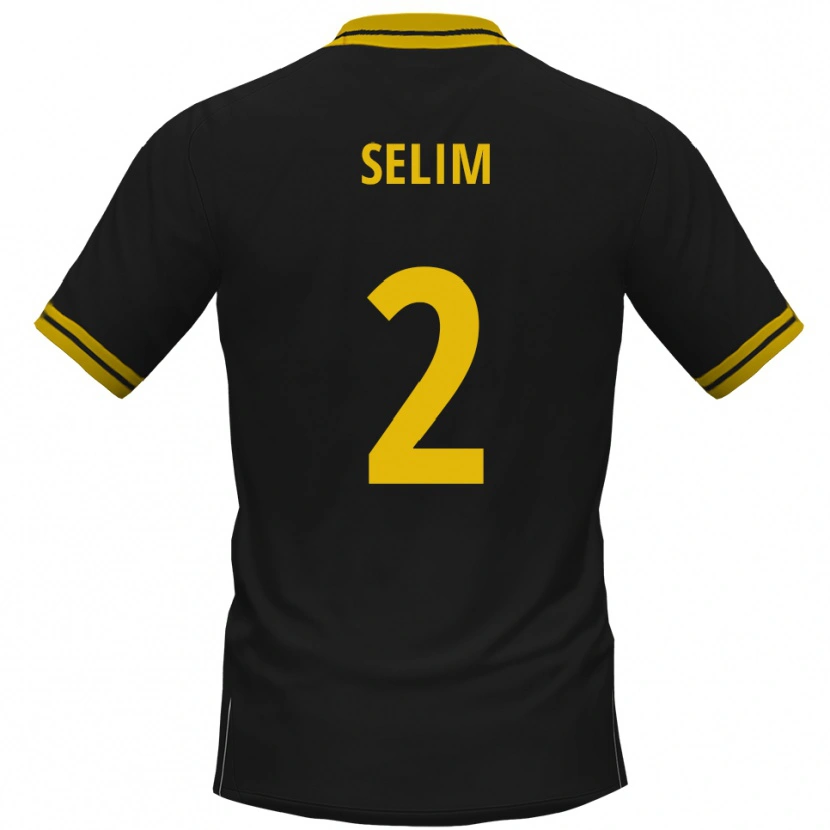 Danxen Dámské Yahia Selim #2 Černá Žlutá Daleko Hráčské Dresy 2025/26 Dres