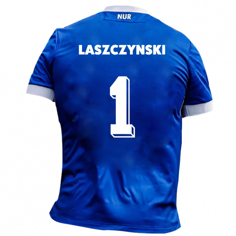 Danxen Dámské Adam Laszczynski #1 Modrá Bílá Daleko Hráčské Dresy 2025/26 Dres