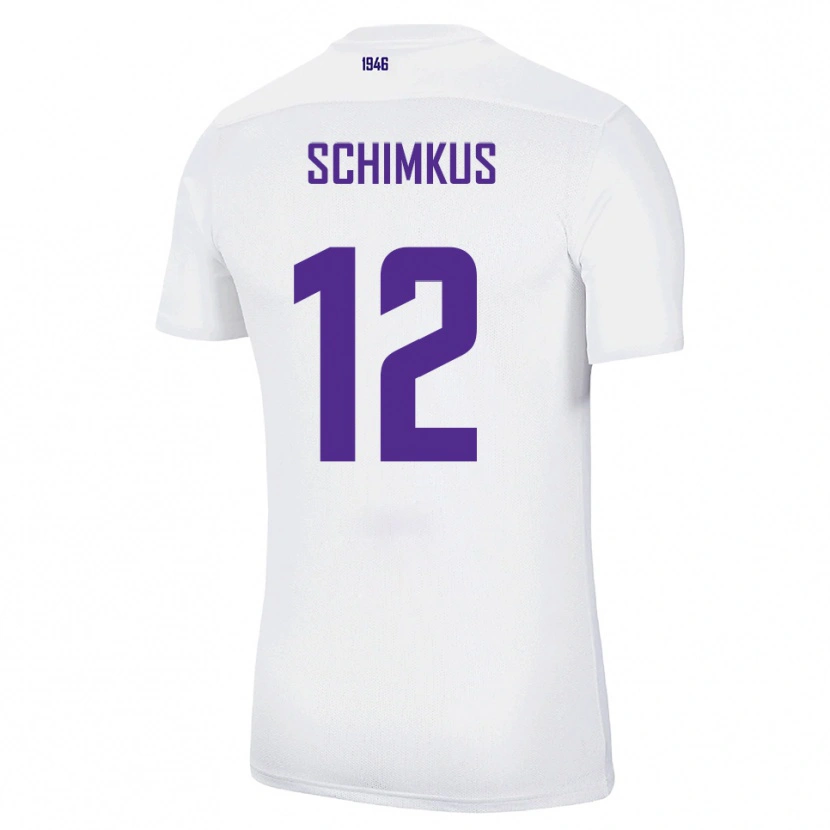 Danxen Dámské Lukas Schimkus #12 Bílá Zelená Daleko Hráčské Dresy 2025/26 Dres