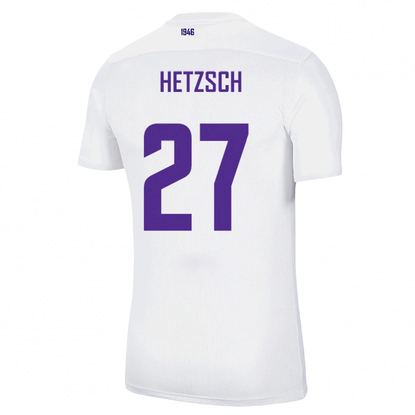 Danxen Dámské Finn Hetzsch #27 Bílá Zelená Daleko Hráčské Dresy 2025/26 Dres