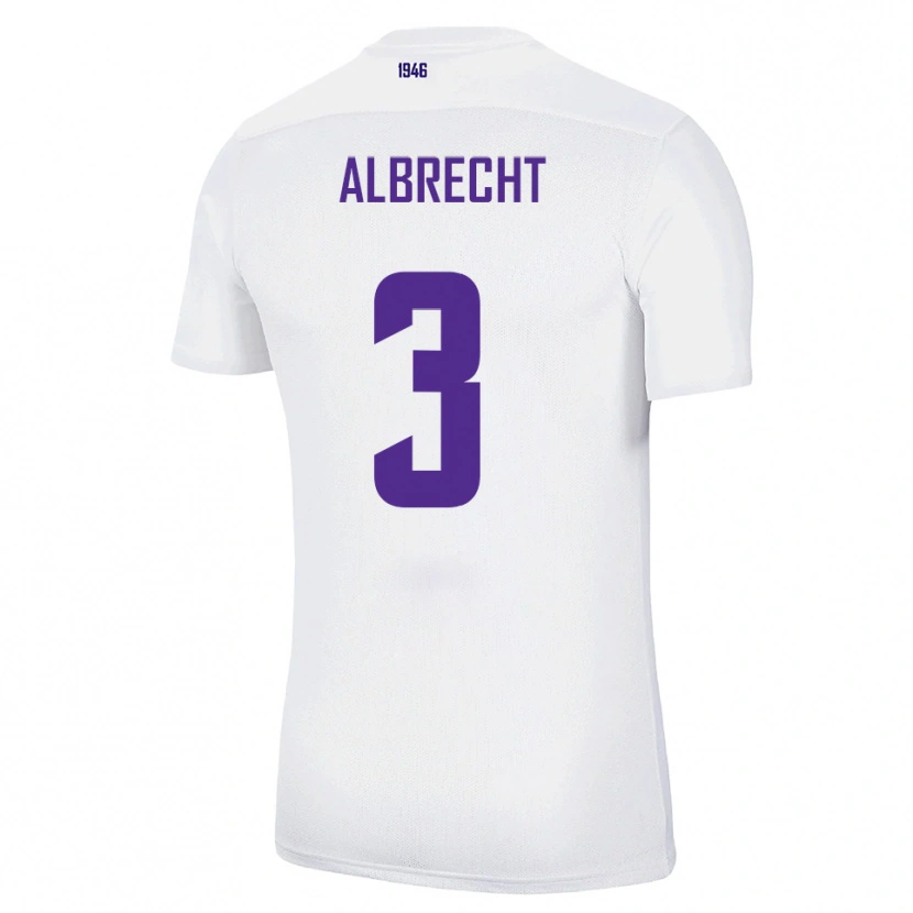 Danxen Dámské Ben Albrecht #3 Bílá Zelená Daleko Hráčské Dresy 2025/26 Dres