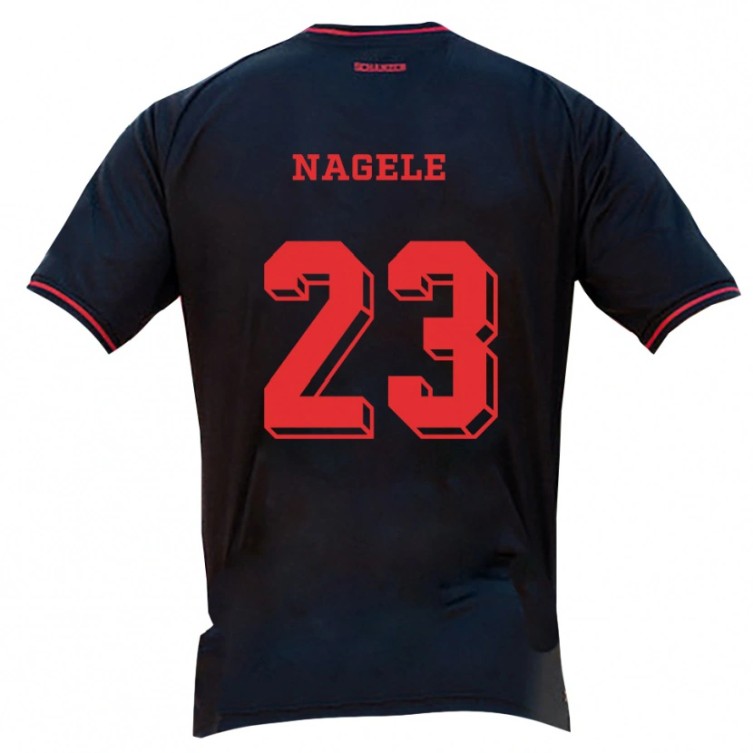 Danxen Dámské Matteo Nagele #23 Černá Červená Bílá Daleko Hráčské Dresy 2025/26 Dres